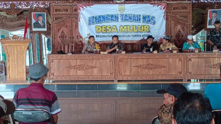 Pelaksanaan Lelang/Sewa Tanah Kas Desa Mulur Berjalan Lancar, Warga Antusias Ikuti Proses 