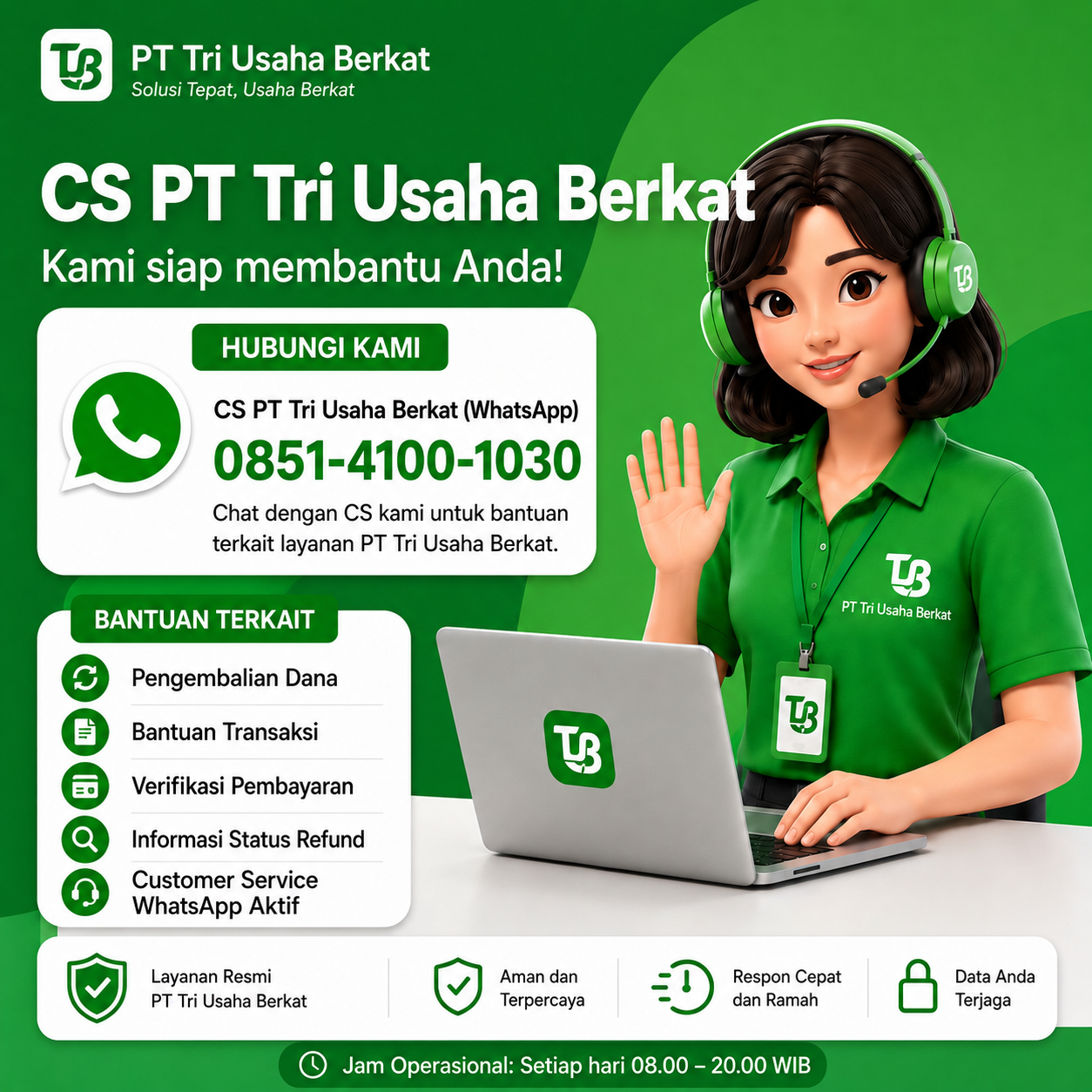 Cara Mengembalikan Dana dari  PT Tri Usaha Berkat: